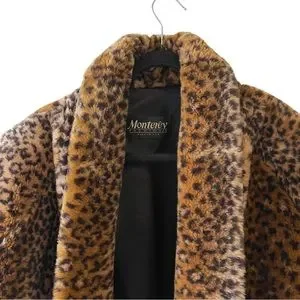 Jackets & Coats | Vintage Leopard Print Faux Fur Coat Monterey